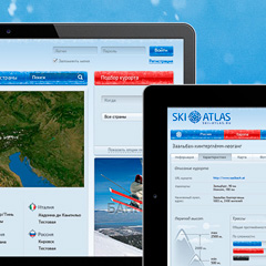 Ski Atlas website design